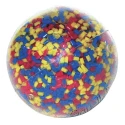 Pelota de bolitas multicolores
