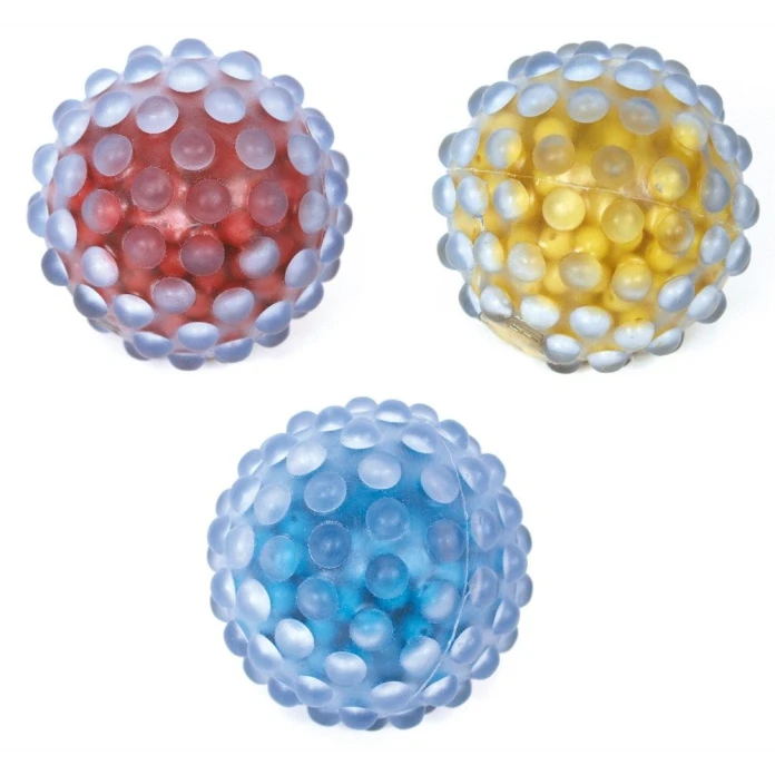 Pelotas sonoras con canicas (pack de 3)