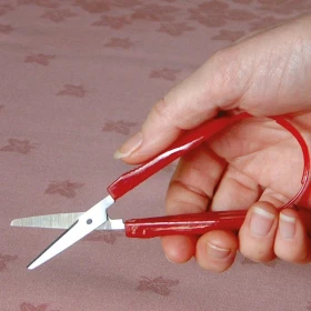 Minitijeras easy-grip para diestros/zurdos
