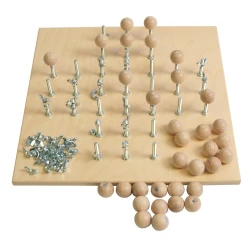 Juego de solitario con tornillos