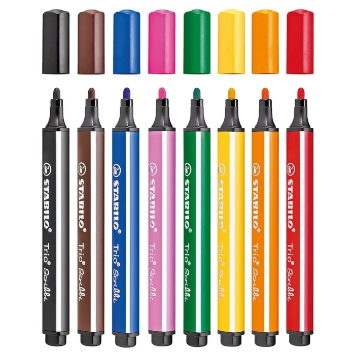 Rotuladores antipuntas hundidas pack de 8