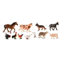 Las figuritas de animales de granja