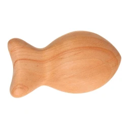 Sonajero pez macizo de madera