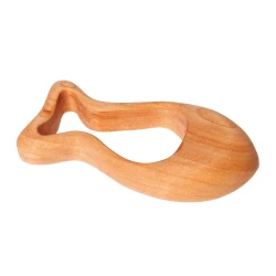 Sonajero pez hueco de madera