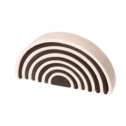 Arcoíris de madera monocromático