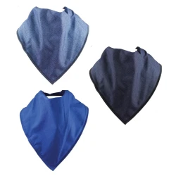 Pañuelos babero bibbles - azul marino/azul rey/azul vaquero
