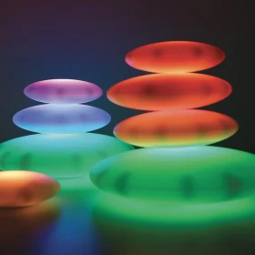 Guijarros luminosos recargables