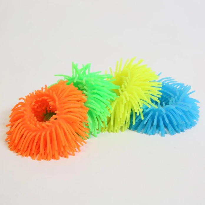 Pulseras sensoriales peludas - Pack de 4