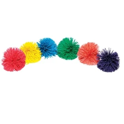 Lote de 6 pelotas pompón