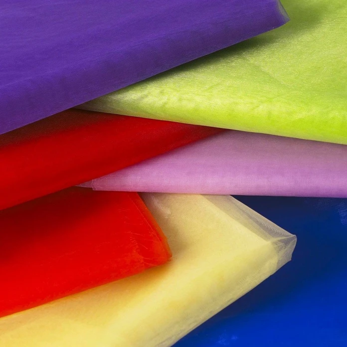 Pañuelos arcoíris de organza (pack de 7)