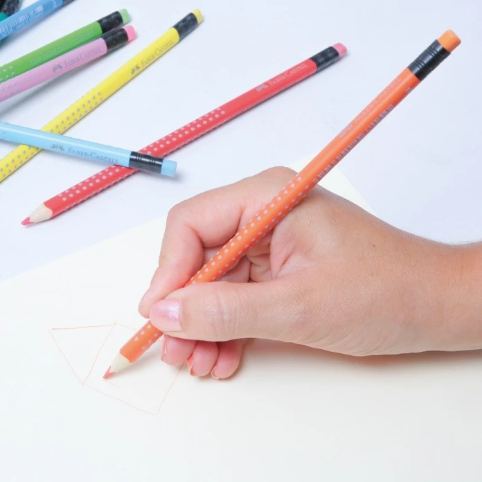 Lápices de colores grip por 10