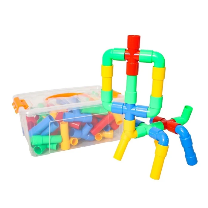 Juego de construcción con tubos