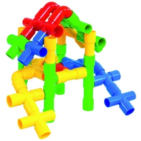 Juego de construcción con tubos