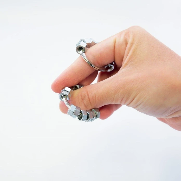 Anillos fidget de metal en pack de 2