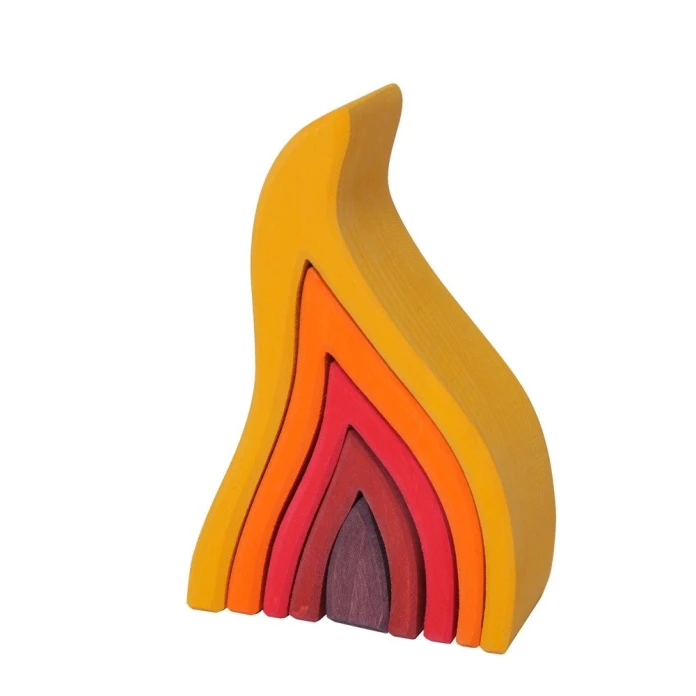 Los 4 elementos - el fuego en madera