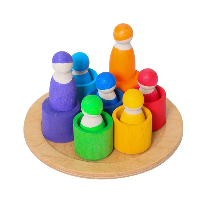 Mis pequeños duendecillos de madera x 7