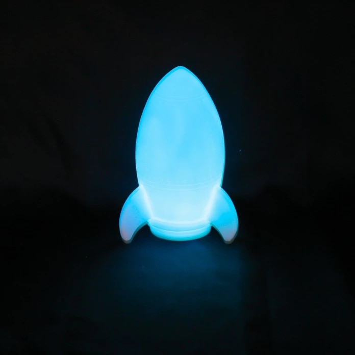 Luz quitamiedos cohete