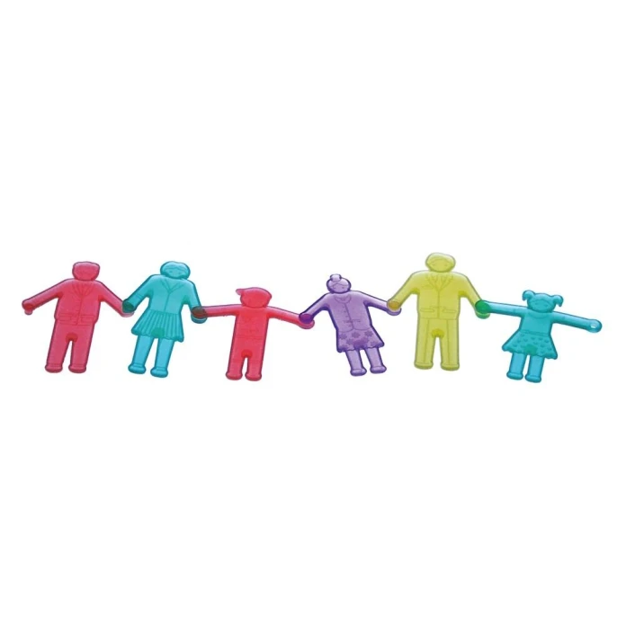 Personajes de silicona de colores