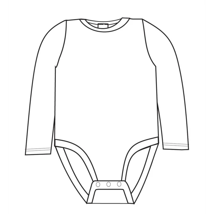 Body camiseta de manga larga