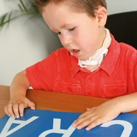 Letras rugosas Montessori