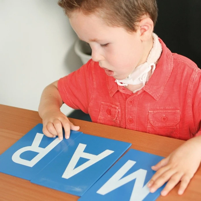 Letras rugosas Montessori