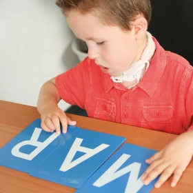 Letras rugosas Montessori