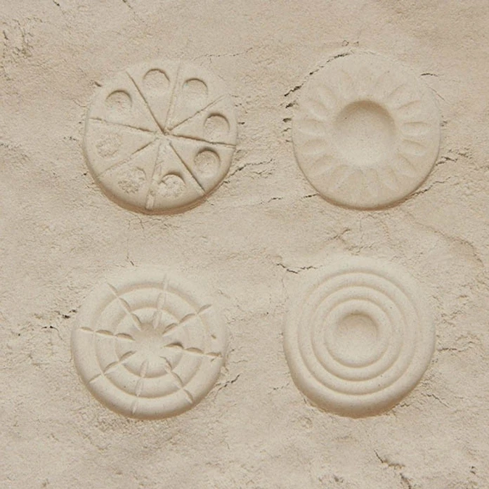 Sellos con textura, lote de 4