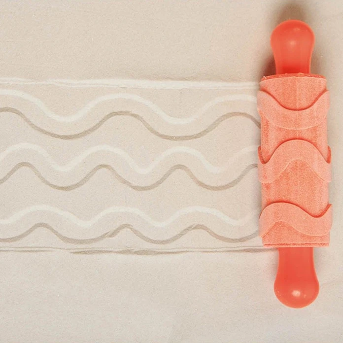 Rodillos de modelado con relieve (pack de 5)