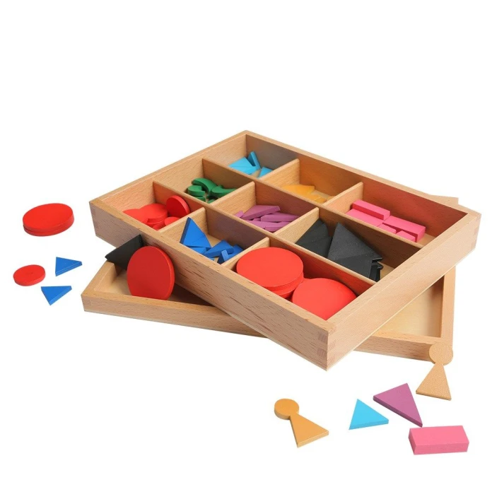 Símbolos gramaticales Montessori con caja de almacenaje