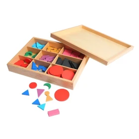 Símbolos gramaticales Montessori con caja de almacenamiento