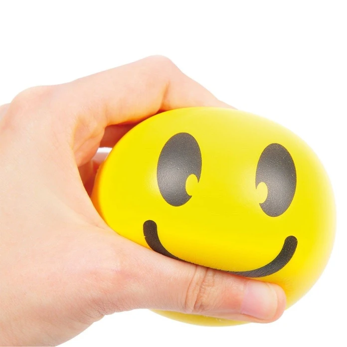 Pelota antiestrés carita sonriente