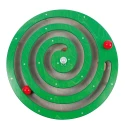 Panel de pared redondo con espiral - verde