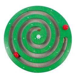 Juego de pared redondo con espiral - verde