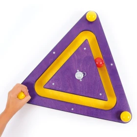 Juego mural triángulo - violeta