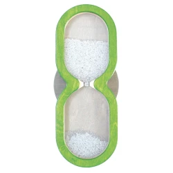 Juego de pared reloj de arena perlas de vidrio - verde