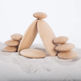 WOOD STACKERS RIVER STONES