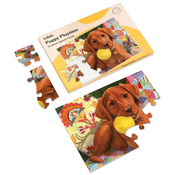 Puzles ergonómicos - cachorro - 13 piezas