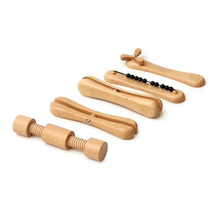 Fidgets para adultos de madera, pack de 4