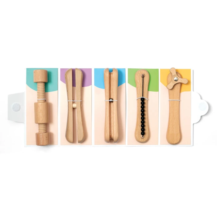Fidgets para adultos de madera, pack de 4