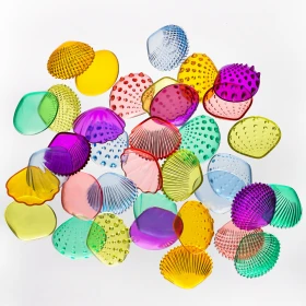 Conchas multicolores táctiles (pack de 108)
