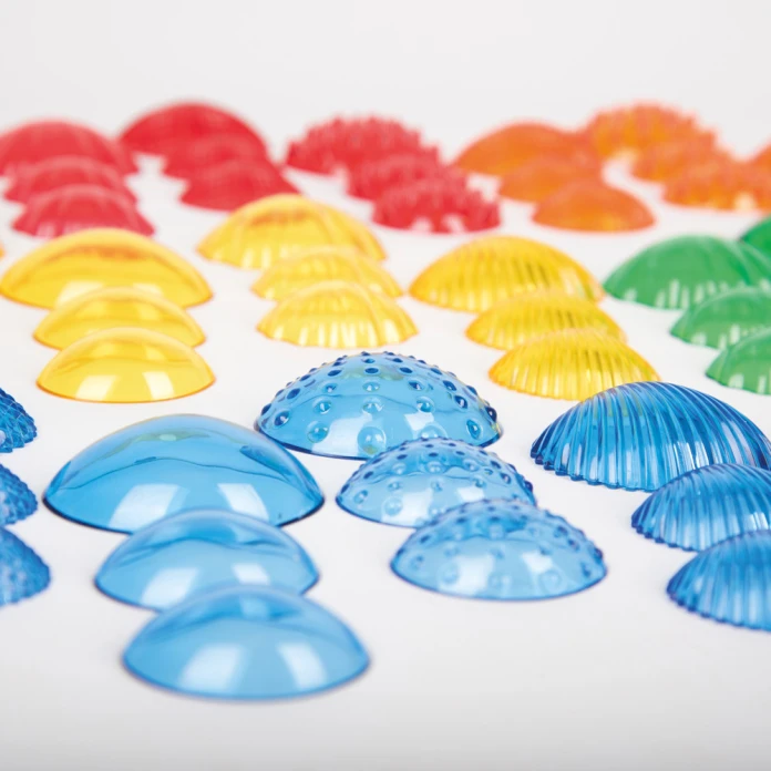 Conchas multicolores táctiles (pack de 108)