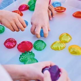 Conchas multicolores táctiles (pack de 108)
