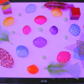 Mesa luminosa multicolor