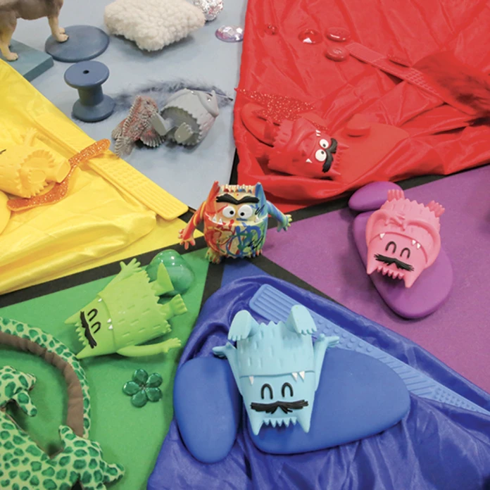 Lote figuritas el monstruo de colores