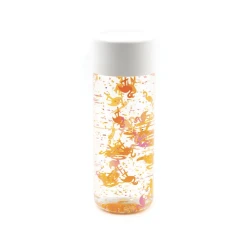 Botella sensorial flamencos naranjas