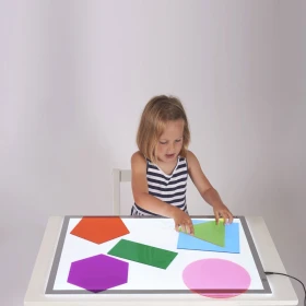 Formas gigantes de mezcla de colores
