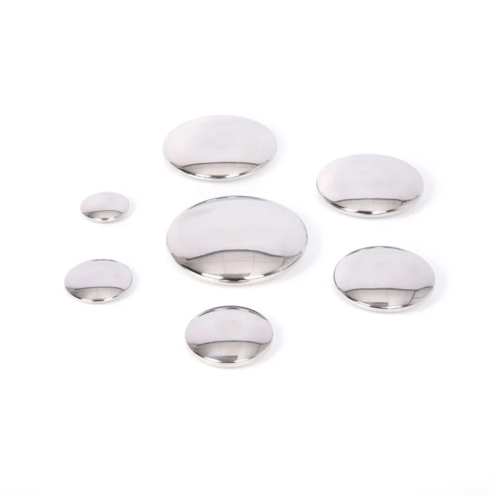 Guijarros plateados x 7