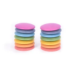 Anillos de madera arcoíris