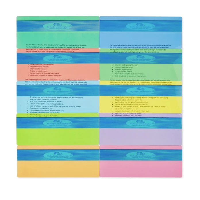 Reglas de lectura de colores - resaltar x 10