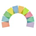 Fundas transparentes de colores x 10